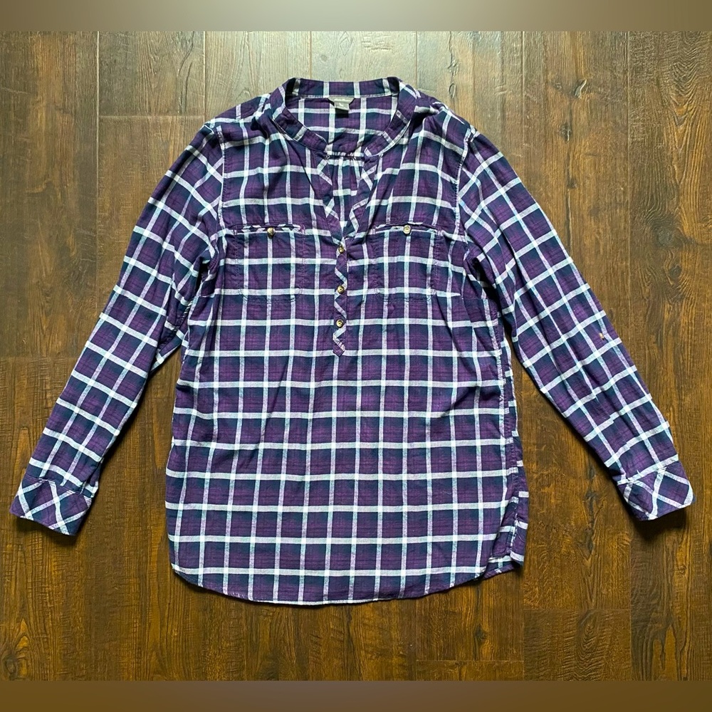 Eddie Bauer Plaid Shirt Large
